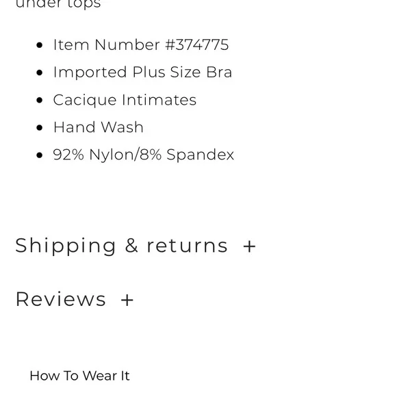 EUC Cacique Totally Smooth Full Coverage Bra in Baltic size 40 H - Picture 4 of 4